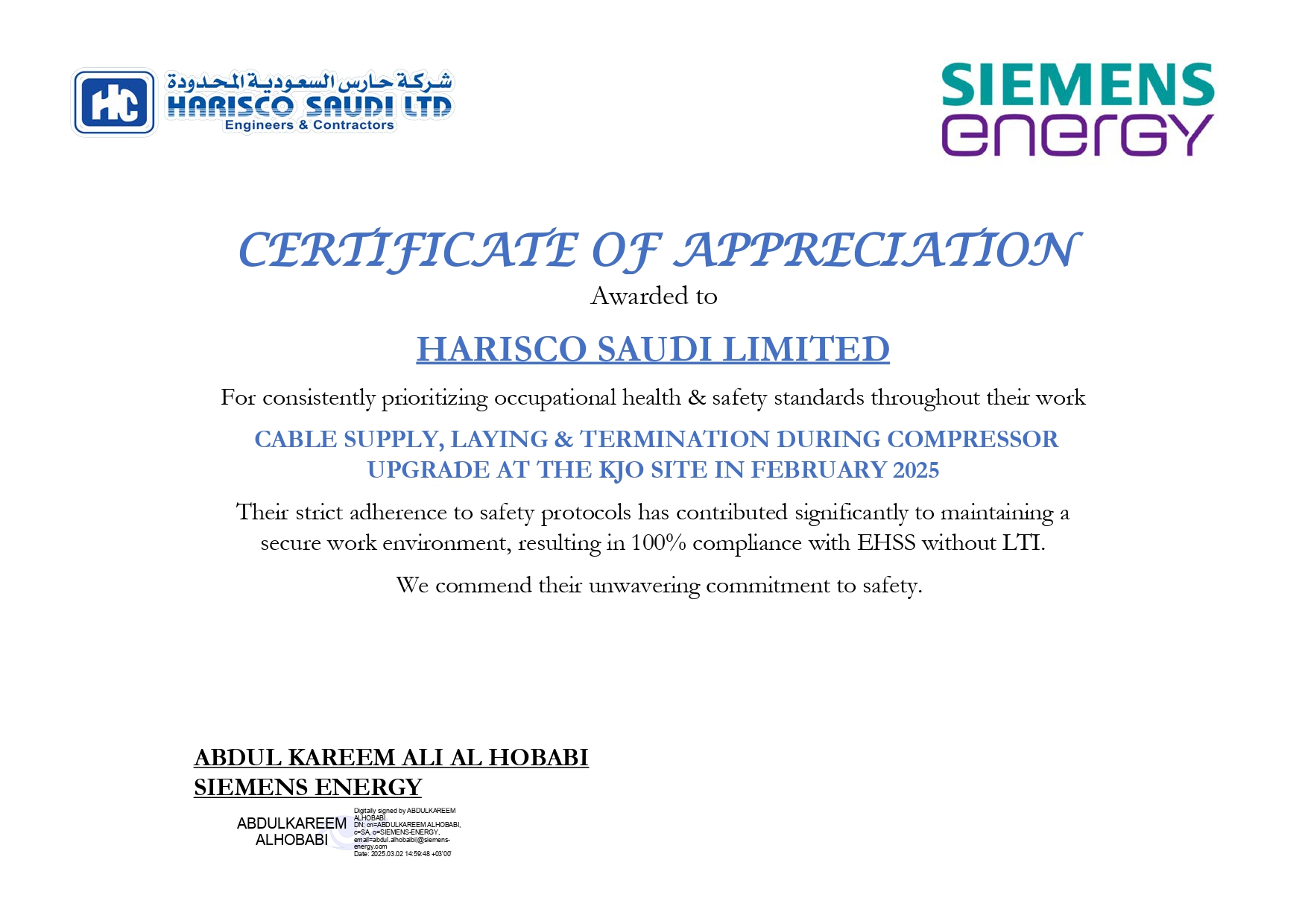 Certificate 5